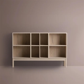 Klim Furniture | Lav bogreol 2054 | Eg hvidolieret 